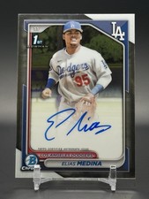 Elias Medina 2024 Bowman Chrome Auto 1st Bowman Prospect #CPA-EME Dodgers