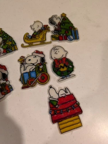 Set Of 9 Vintage Snoopy Ornaments