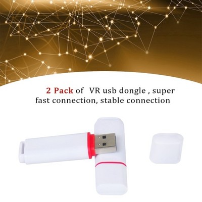 2Pcs USB Dongle Receiver for SteamVR Wireless Adapters Wireless Receiver
