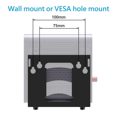 Cable Box Mount and Adjustable Wall Mount for Small and Narrow Device Such as... - Picture 4 of 8