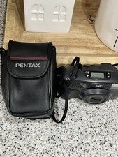 Vintage Pentax IQZoom 928 35mm Film Camera Point and Shoot Black With Case
