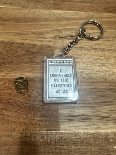 1970’s &1980s Newsday Carrier Award Pin Keychain Long Island NY Newspaper 1983