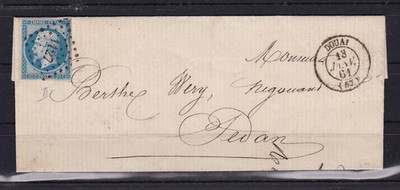 Frankreich Brief ab -1127- Douai, 1861 #1043671