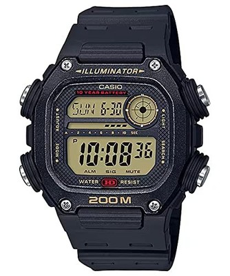 CASIO Standard Digitaluhr DW-291H-9AV Herren Schwarz Gold LCD Überseemodell
