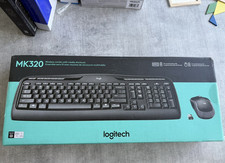Logitech MK320 Wireless Keyboard  Mouse Combo, Plug  Play, English, Black