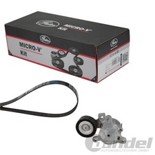 GATES Micro-V Kit KEILRIPPENRIEMEN-SATZ passend für CITROËN C4 C5 C8 JUMPY