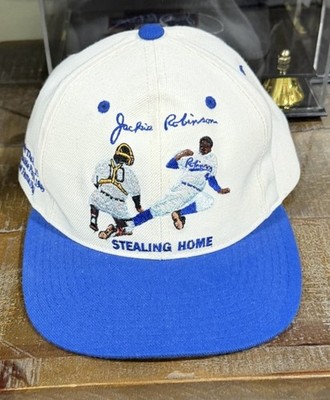 Jackie Robinson 50th Anniversary Brooklyn Dodgers Dada Sample SnapBack Hat Cap