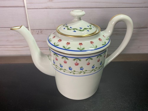 Limoges Raynaud Ceralene Coffee Pot Lafayette Pattern 7” High - Picture 3 of 5