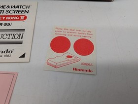 Nintendo Game & Watch Donkey Kong 2 II JR-55 Multi Screen VTG Game w/Box Manual