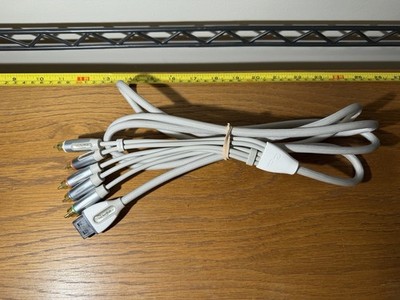 Rocketfish PS2 PlayStation 2 Gold Plated RCA Component Cable Thick HD UNTESTED