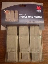 FITS FNS-40 TRIPLE MAG POUCH BY FOX TACTICAL
