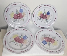 6 Arabia of Finland Kurt Ekholm Floral Salad Plates 8.25” Vintage Cottage
