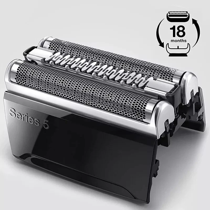 MARKENLOS NEU Scherkopf Für BRAUN Series 5 Rasierer 52B/52S Schwarz Ersatzteil Rasierer DE