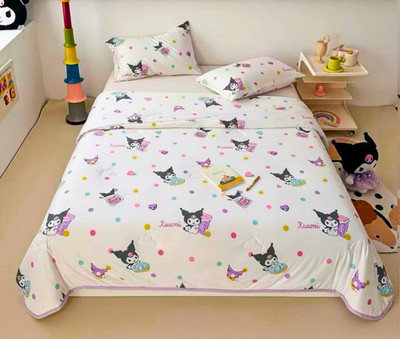 Sanrio Kuromi Polka-Dot Comforter Queen AOP Lightweight Summer Kawaii Quilt NWT