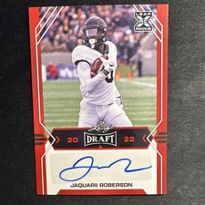 2022 Leaf Draft Jaquarii Roberson Autographs Red #BA-JR1