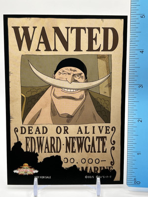 ONE PIECE WANTED POSTER Bromide Card Edward Newgate Mugiwara Store