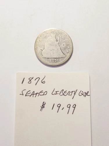 1876 Seated Liberty Quarter
