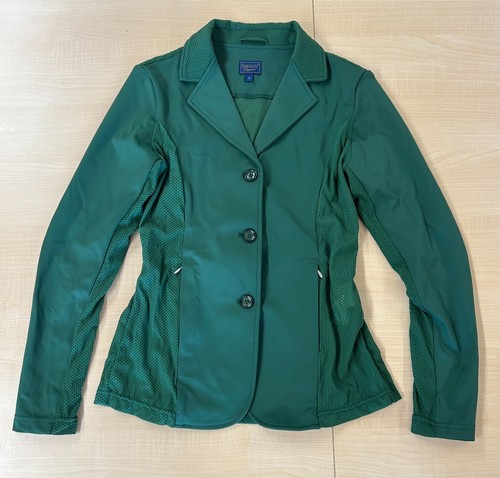 Ovation Elegance Mesh Show Coat W Size 6 Hunter Green Equestrian Riding Jacket