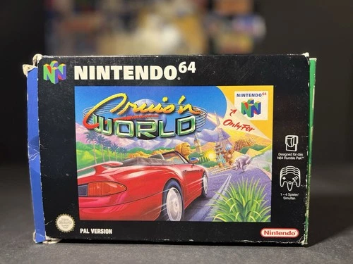 NINTENDO 64 || CRUISN WORLD IN OVP + SPIELEANLEITUNG || N64 || RETRO ||