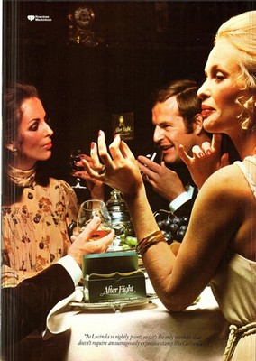 Original 70er Jahre Reklame NACH ACHT Schokoladenminzen (3) Vintage Print Ad Ephemera