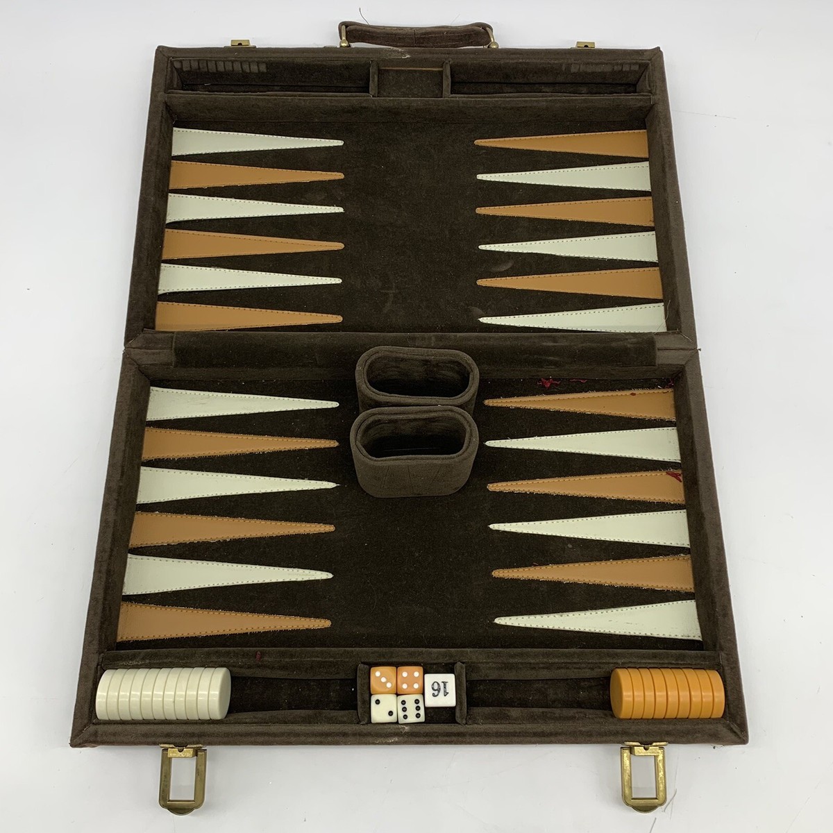 Jeu de backgammon avec case en aluminium - Maitre des Jeux
