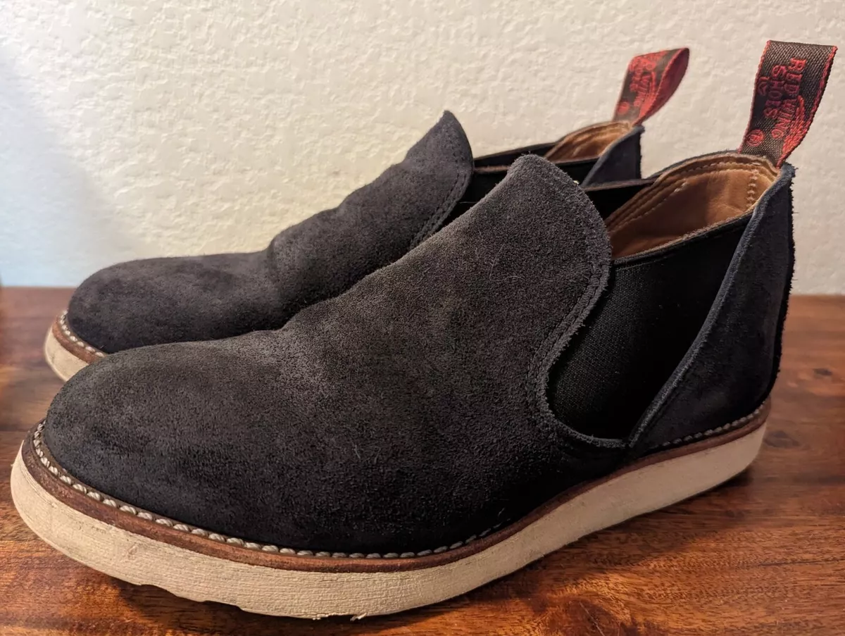 Navy blue red outlet wing boots Navy blue red outlet wing boots