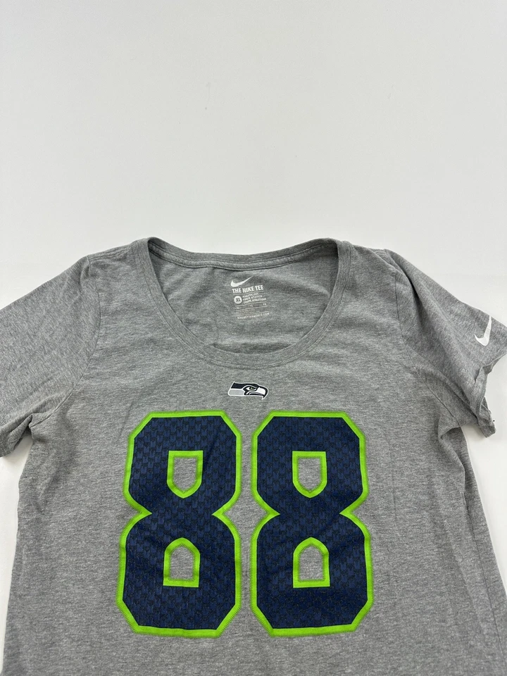 Женская футболка Seattle Seahawks размер XL серая Jimmy Graham #88 спортивный покрой Nike футболка - Изображение 2 из 4