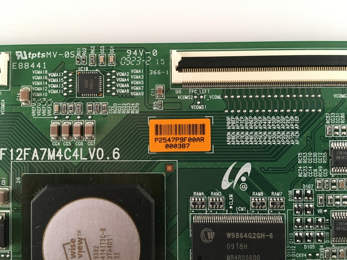 RCA L46FHD2X48YX7 T-Con Board LJ94-02547P , F12FA7M4C4LV0.6 RCA L46FHD2X48YX7 T-Con Board LJ94-02547P , F12FA7M4C4LV0.6