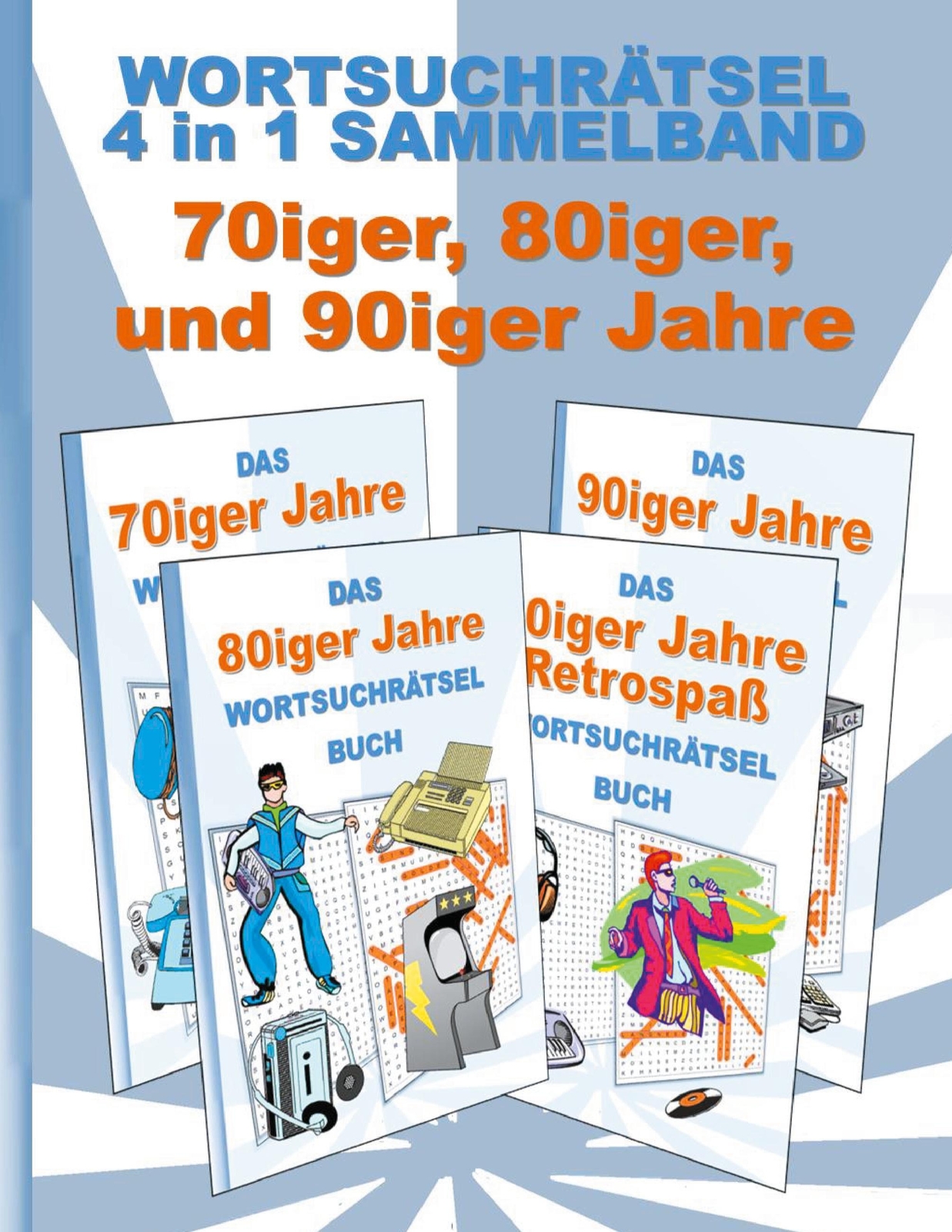 Thumbnail - Wortsuchrätsel 4 In 1 Sammelband 70iger, 80iger Und 90iger Jahre Brian