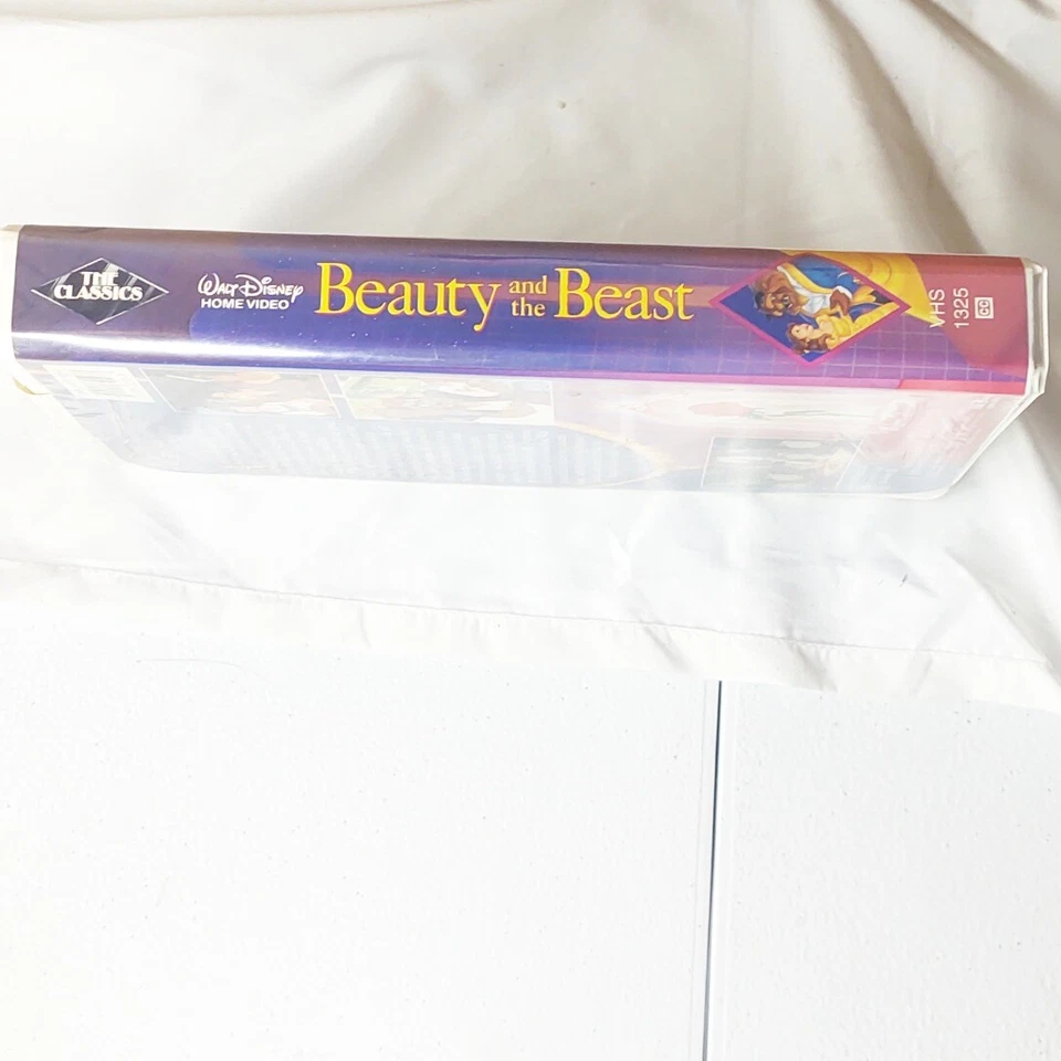 Beauty And The Beast VHS Tape 1992 Walt Disney's Black Diamond Classic 1325 RARE - Image 3 of 4