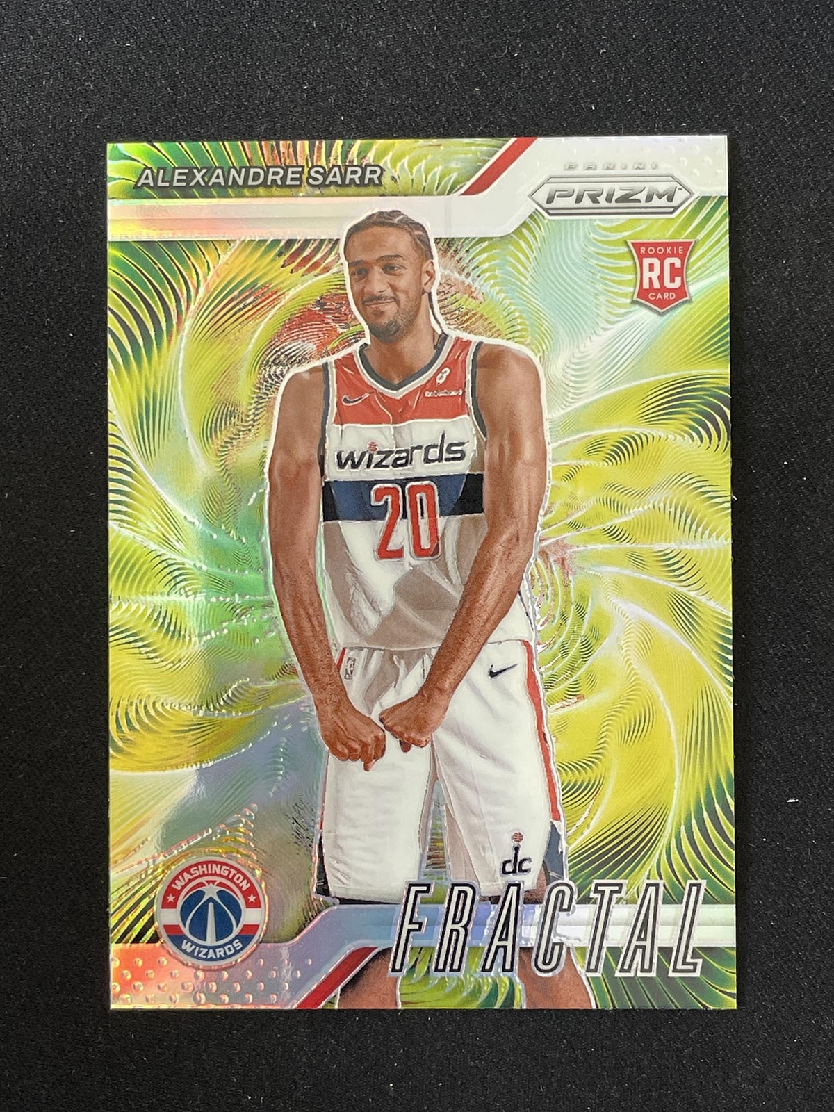 Alexandre Sarr 2024-25 Panini Prizm Fractal Silver Prizm RC #6