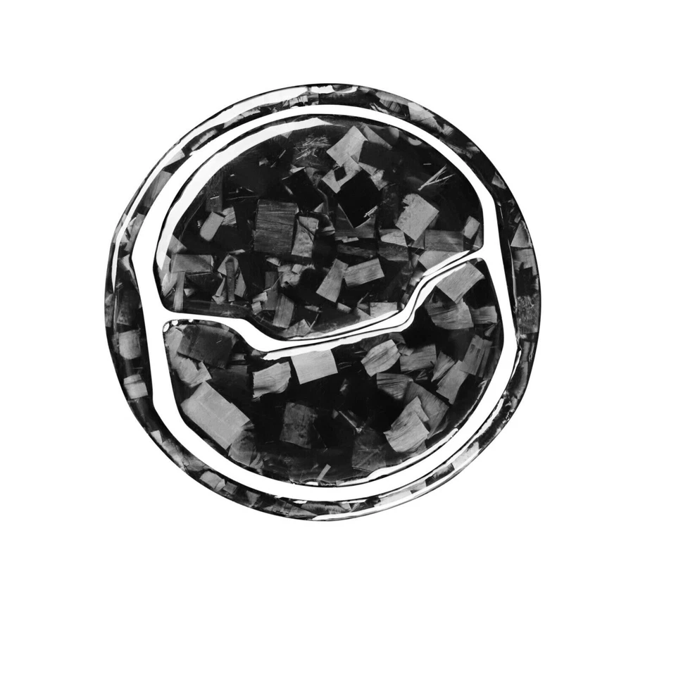 Cubierta adhesiva de escape de ventilación de aire acondicionado de fibra de carbono forjada para Ford Mustang Foto 3 de 4