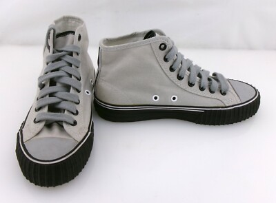 PF Flyers Shoes Center Reissue Hi Gray/Black Sneakers Womens 6