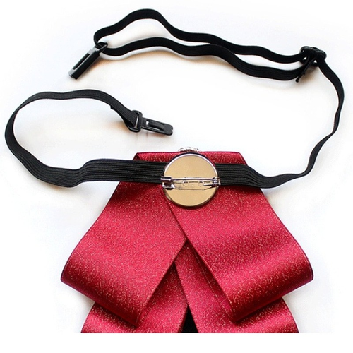 Hombres Cristal Satinado Estrás Rayas Bownot Lazo Corbatas Traje Formal Boda De Colección - Imagen 11 de 19