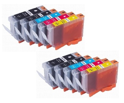 10 x Ink for Canon PIXMA MP540 MP620 MP630 MP640 MP990 / CLI-521 C M Y BK MBK