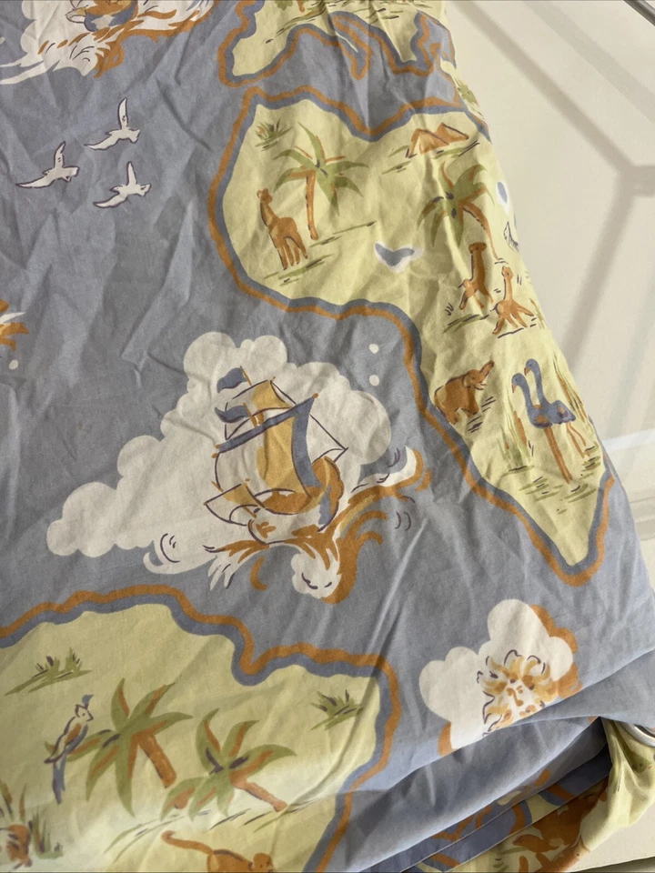 Pottery Barn 儿童探险地图动物被套双码 — 第 3/4 张图片