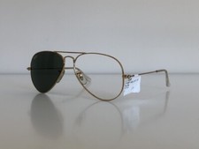 Ray Ban RB 3025 W3234 Aviator Large Metal Gold Green Sunglasses 55-14 Frame Only