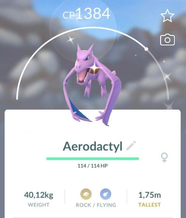 Shiny aerodactyl  Pokemon go, Pokemon, Incoming call screenshot