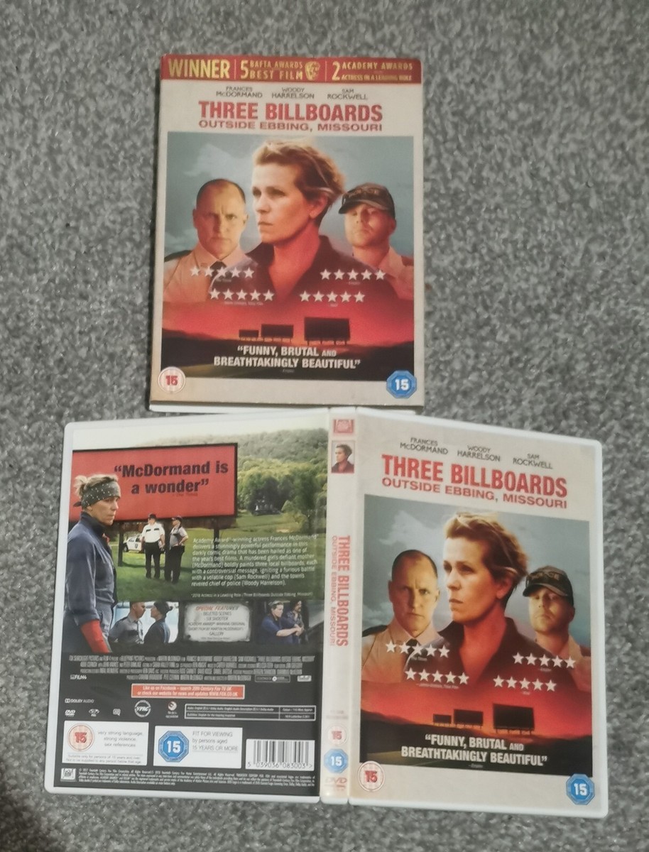Three Billboards Outside Ebbing, Missouri DVD Film Movie Frances