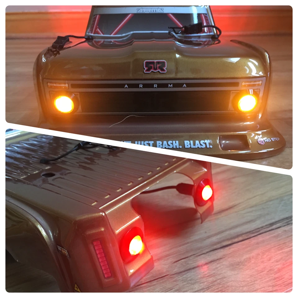 ARRMA INFRACTION Felony LED HD Lights Only  Headlights & Tail lights -HD2A2R - Image 4 of 4