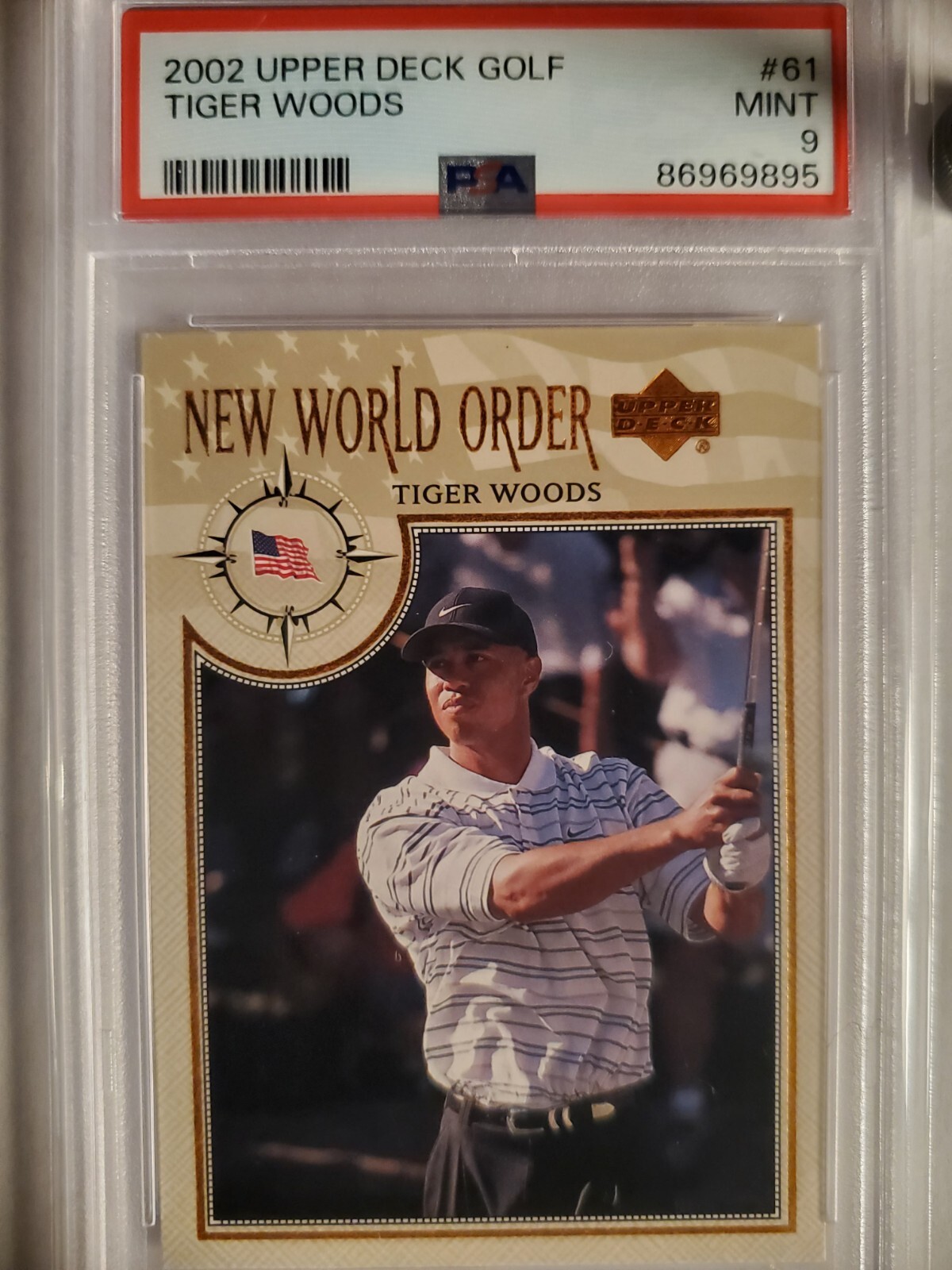2002 Upper Deck Tiger Woods New World Order #61 PSA 9 PGA