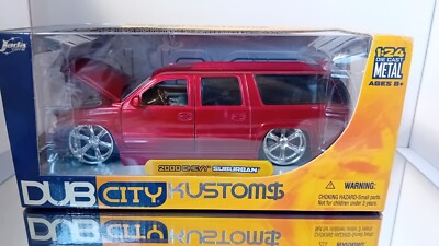 ミニカー Jada TOYS 1/24 2000 Chevy Suburban JADA DUB HEAT 2000 CHEVY SUBURBAN POLICE CAR 1:24 DIECAST