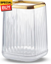 Makeup Brush Cup Holder Organizer for Vanity, Acrylic Clear Make Up Brushes Hold