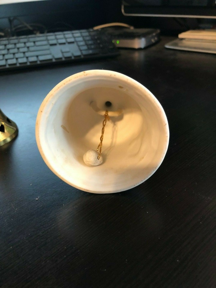 Set of 3 Bells/2 Complete & 1 has a flower with 2 broken petals/Very