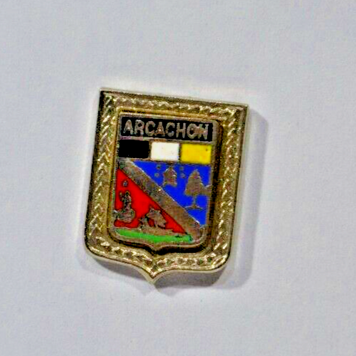 Pin's Blason Arcachon – Email – Vintage Tourisme – Neuf