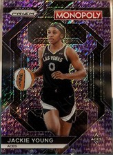 2023 Panini Prizm Monopoly Jackie Young Purple Millionaire Shimmer /50 Aces!
