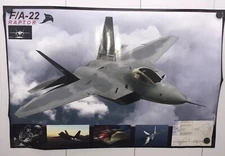 EuroGraphics Airplane F/A-22 Raptor Poster 2400-4957 Stealth Fighter Jet NEW