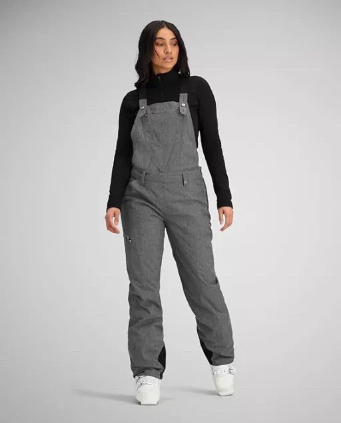 Obermeyer Women's Malta Bib Overalls Charcoal - Sz 10 MSRP $199