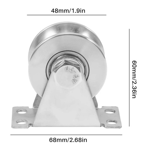 1-2PCS Pulley Block Bearing Pulley Roller With Bracket For Lifting Sliding Gate - Picture 4 of 11
