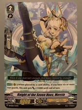CARDFIGHT VANGUARD KNIGHT OF THE SEVEN HUES MERCIA (GOLD PALADIN) BSF2020/VGP03